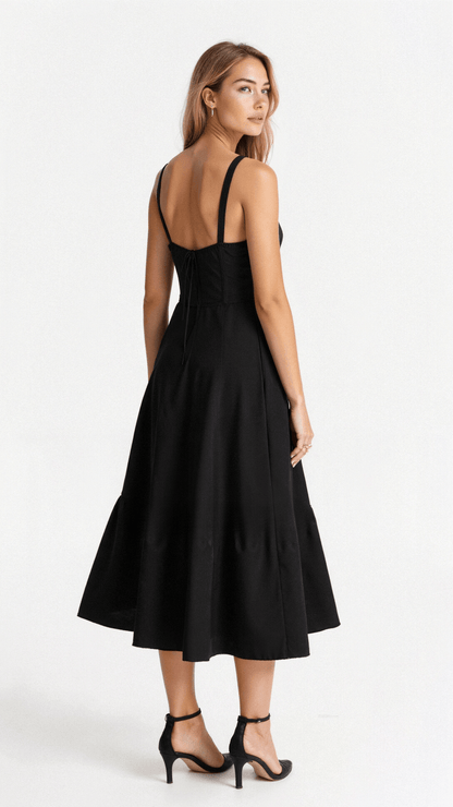 Robe Moulante Femme avec Jupon Fluide