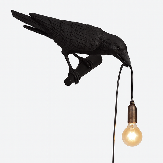 Corvia™ – Applique Murale Design Corbeau Touche Déco Moderne