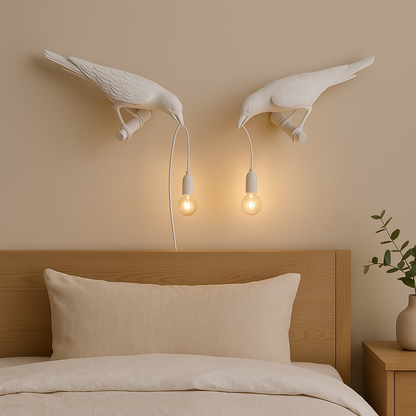 Corvia™ – Applique Murale Design Corbeau Touche Déco Moderne