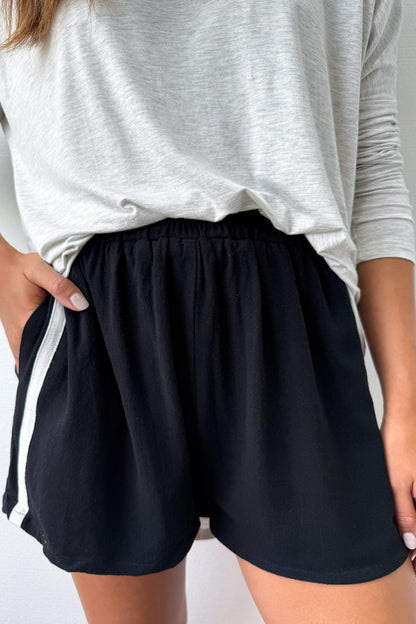 Short Femme Décontracté Été avec Ceinture Élastique