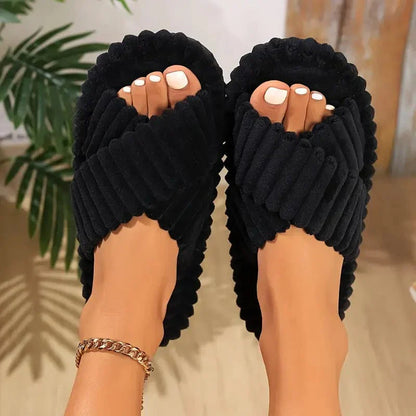 Pantoufles Peluche Ultra Confortables pour Femme - PanierRoyale