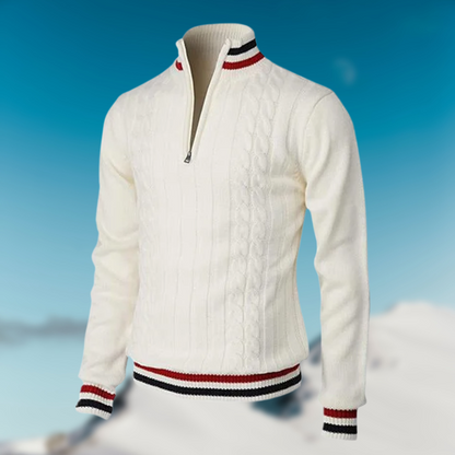 Pull Homme Élégant à Col Montant