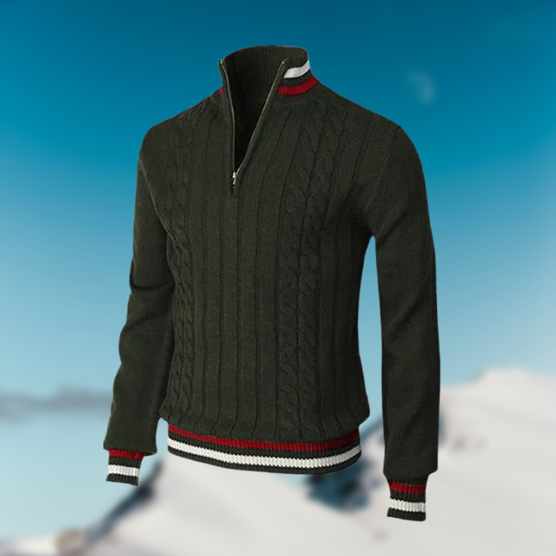 Pull Homme Élégant à Col Montant - BerlinGlamour
