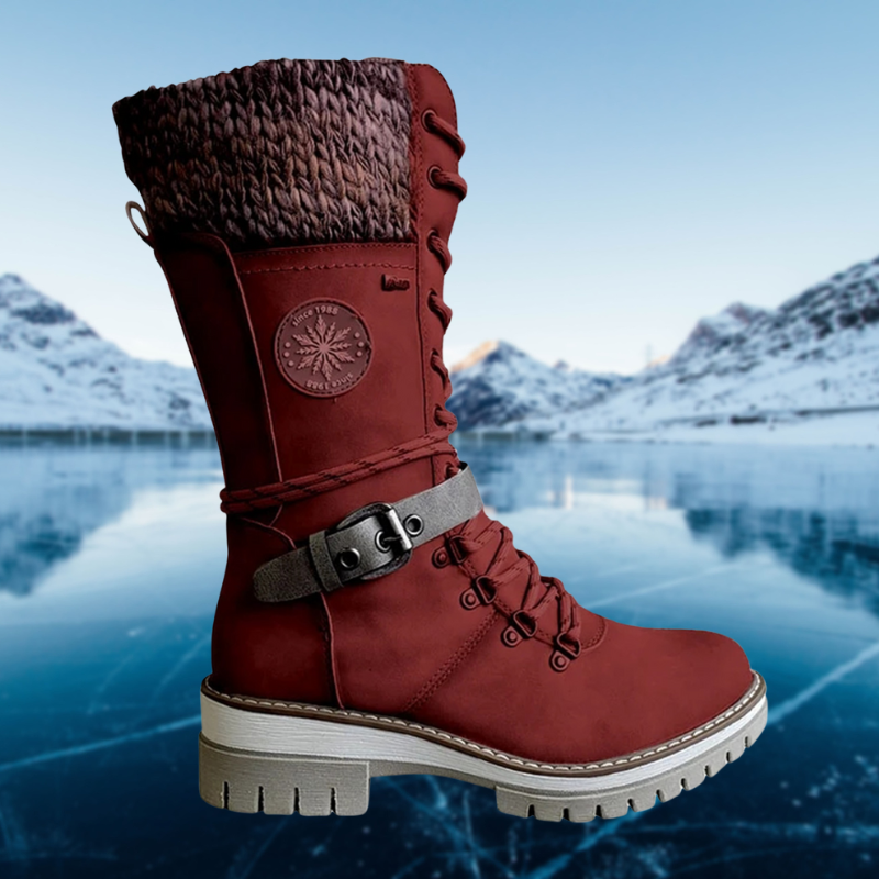 Bottes Hiver Cuir Femmes Élégantes et Confortables