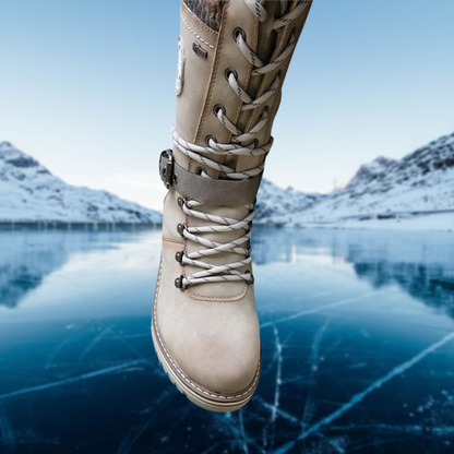 Bottes Hiver Cuir Femmes Élégantes et Confortables
