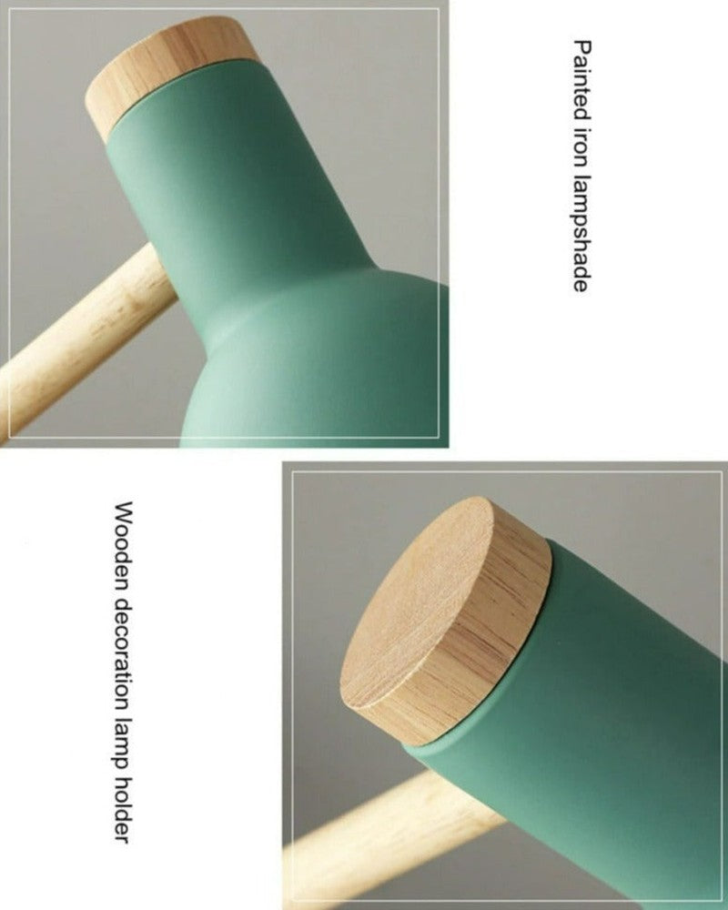 Lampe de Table Design Scandinave en Bois