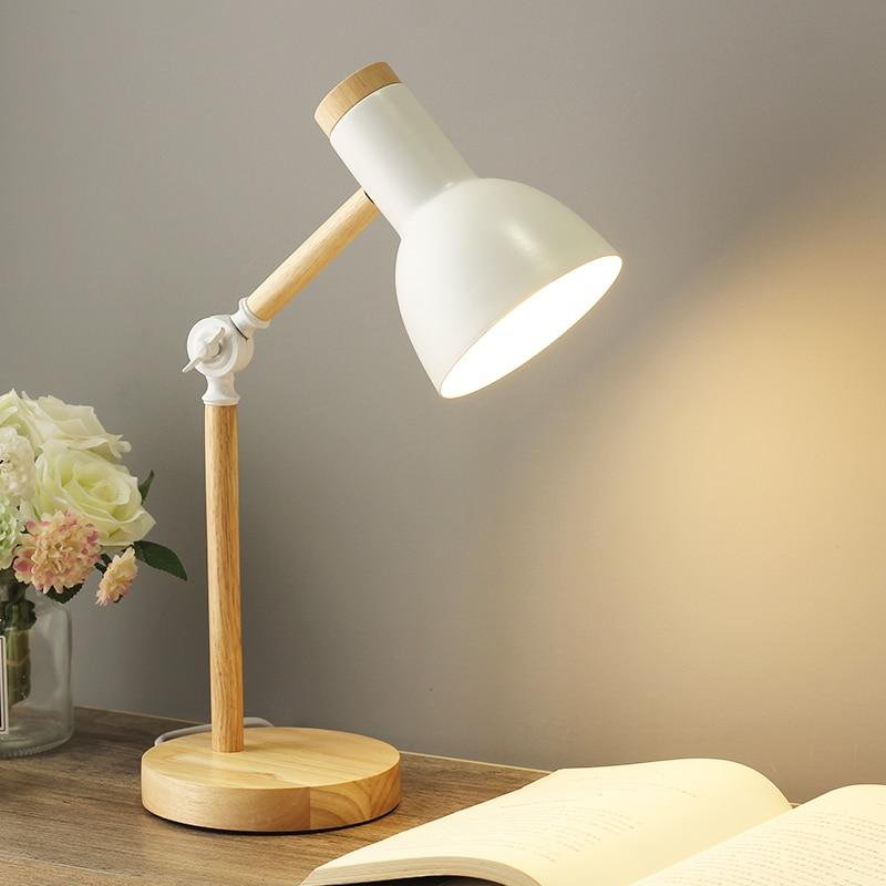 Lampe de Table Design Scandinave en Bois