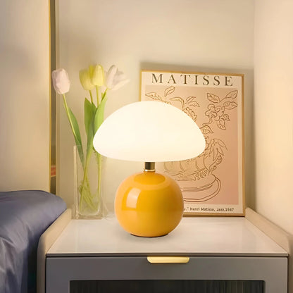 CrèmeLuxe™ – Applique Murale en Forme de Champignon Éclairage Doux