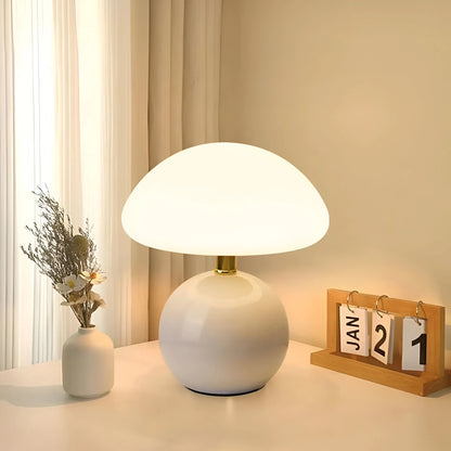 CrèmeLuxe™ – Applique Murale en Forme de Champignon Éclairage Doux