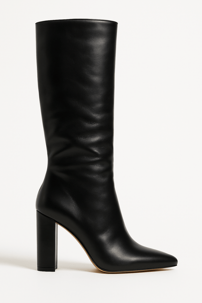 Bottines Femme Talon Carré Cuir Croco