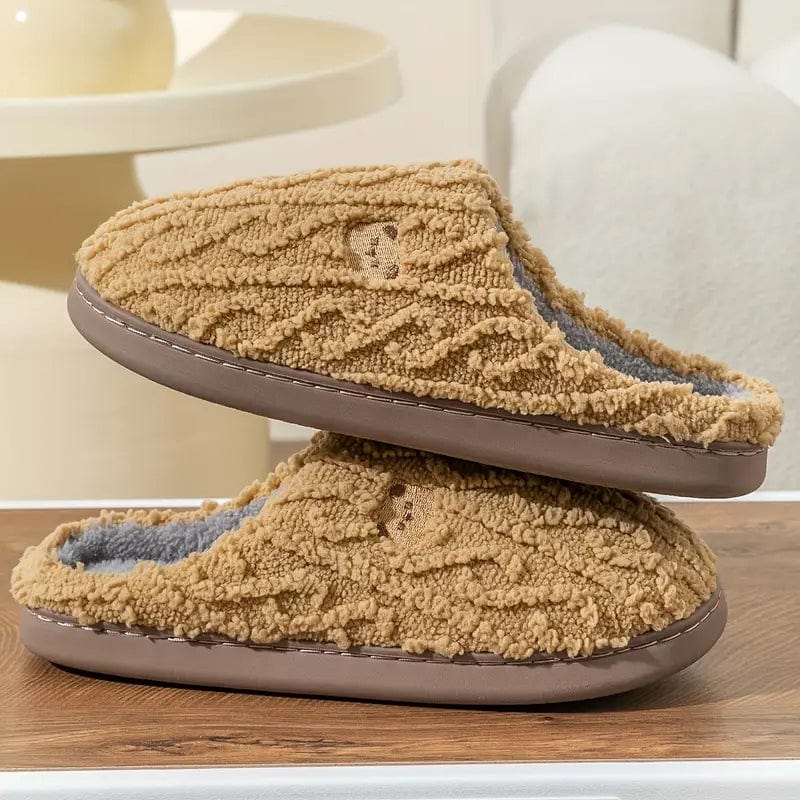 Pantoufles Peluche Chaudes et Confortables