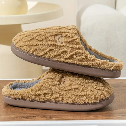Pantoufles Peluche Chaudes et Confortables