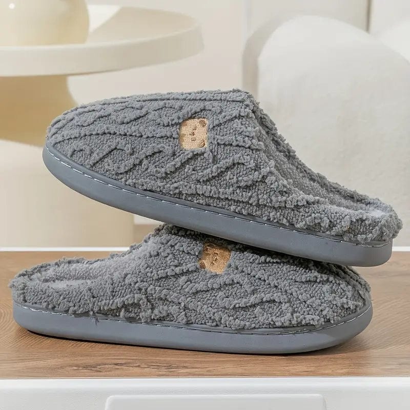 Pantoufles Peluche Chaudes et Confortables
