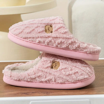 Pantoufles Peluche Chaudes et Confortables