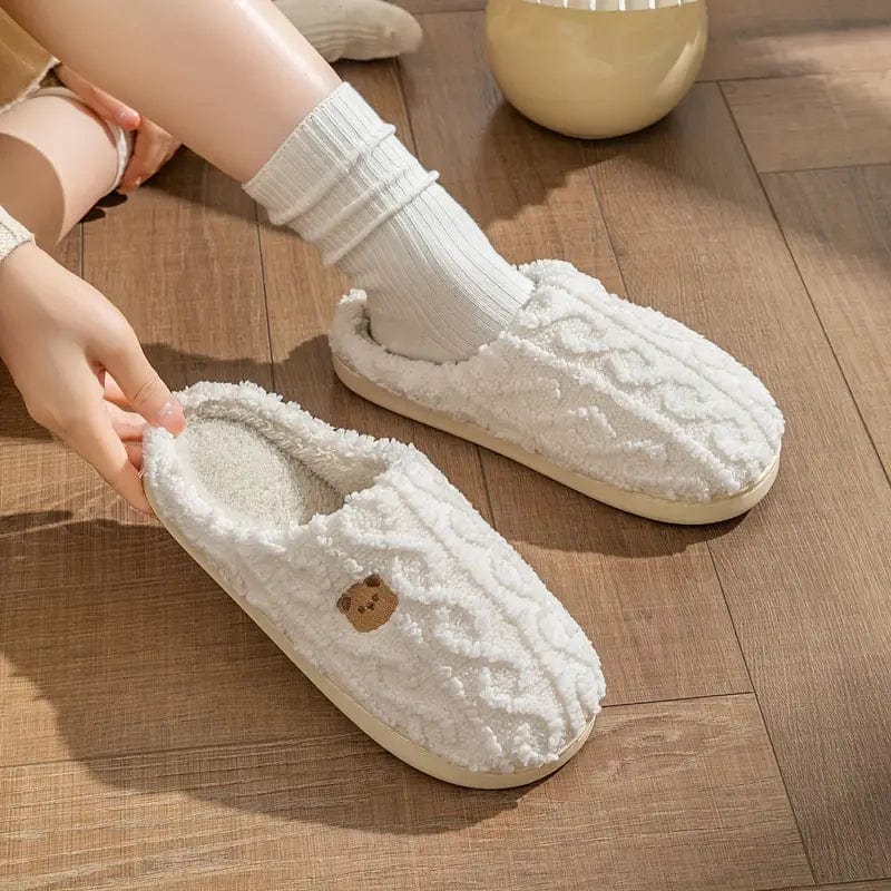 Pantoufles Peluche Chaudes et Confortables