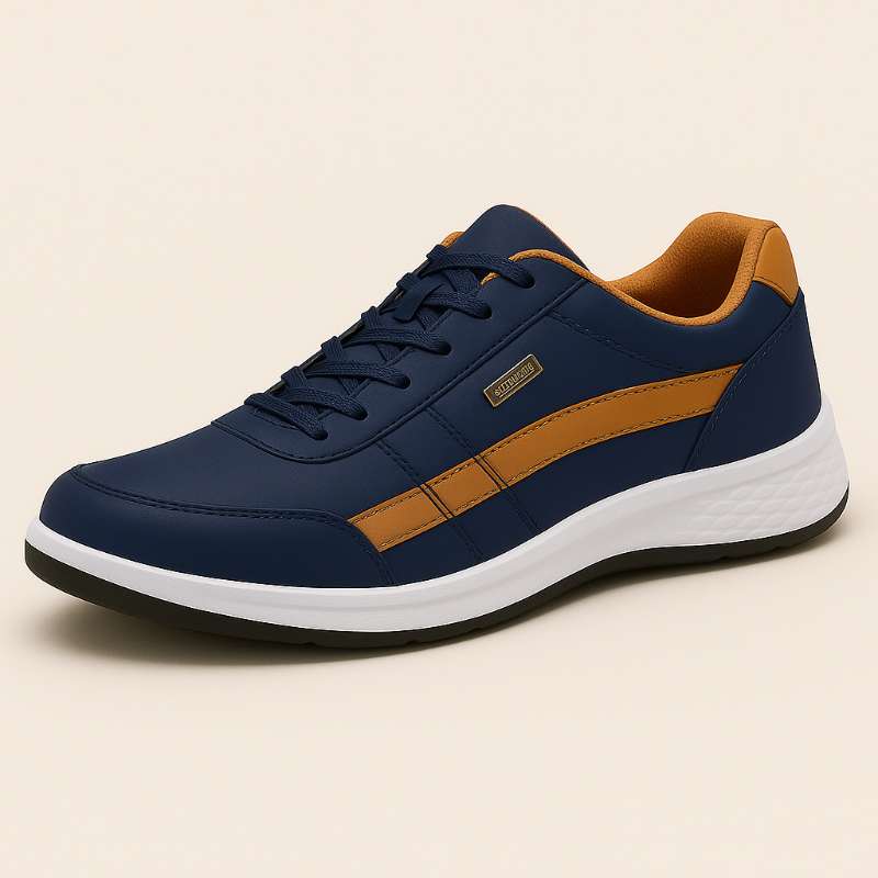 Chaussures Orthopédiques Homme en Cuir Noir Imperméable - PanierRoyale