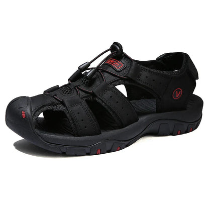 Sandales Homme Cuir Comfort pour Été