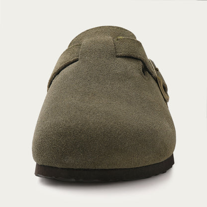 Cuirora™ – Sabot Chic en Cuir avec Boucle Élégante Unisexes