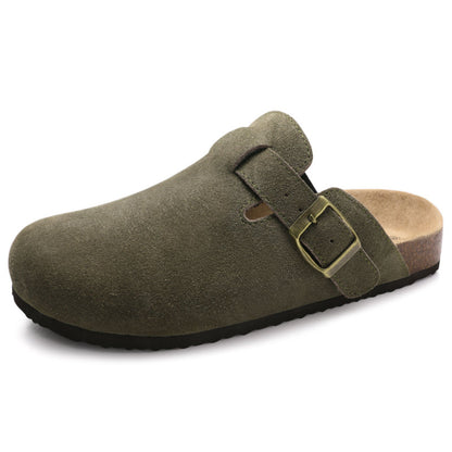 Cuirora™ – Sabot Chic en Cuir avec Boucle Élégante Unisexes