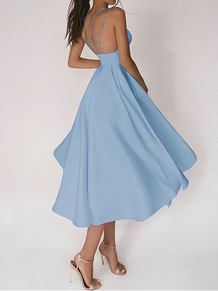 Robe de Soirée Longue Col en V Élégante et Chic