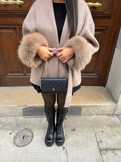 Manteau Femme Hiver Chic avec Fourrure Artificielle - PanierRoyale