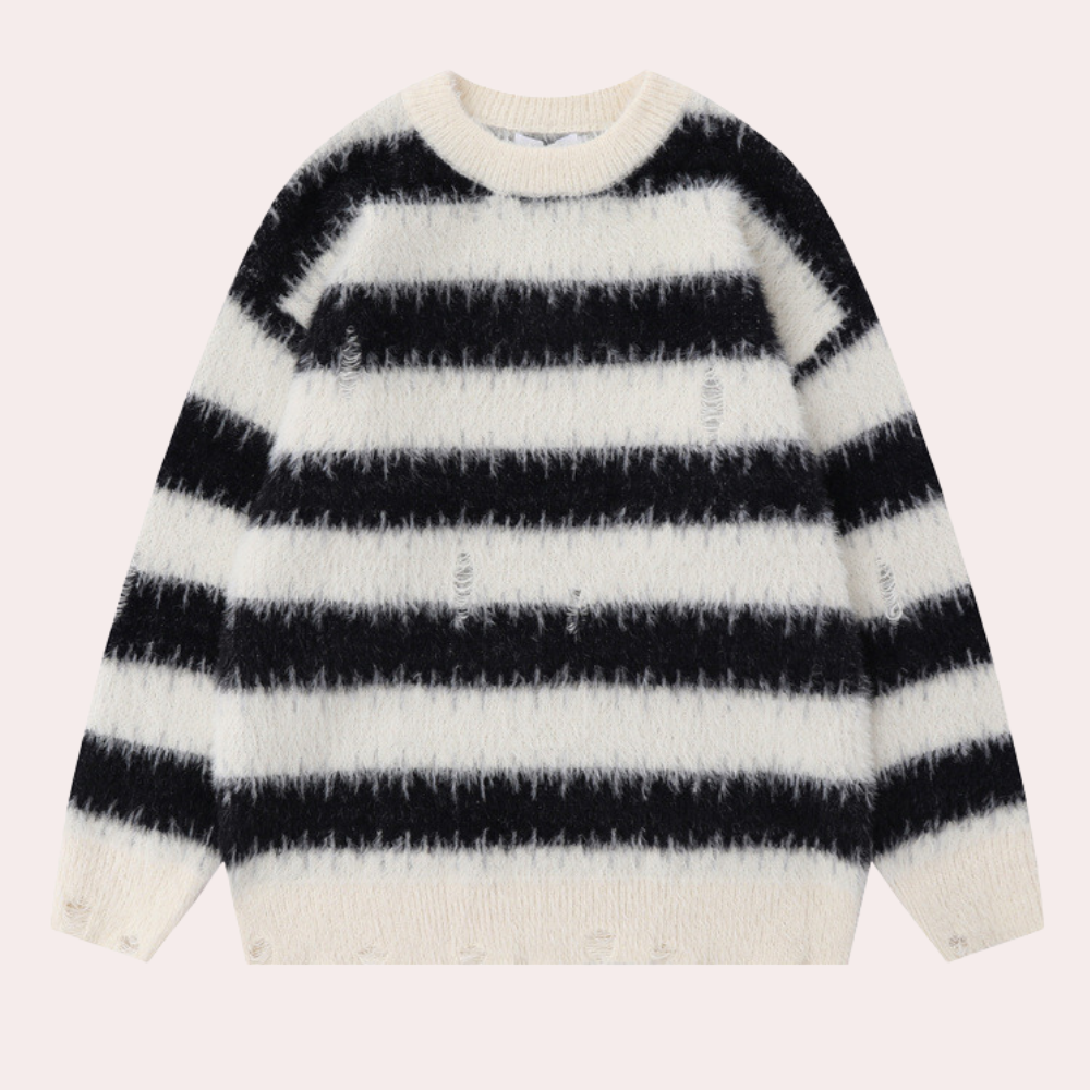 Pull Rayé Homme Chic et Élégant - PanierRoyale