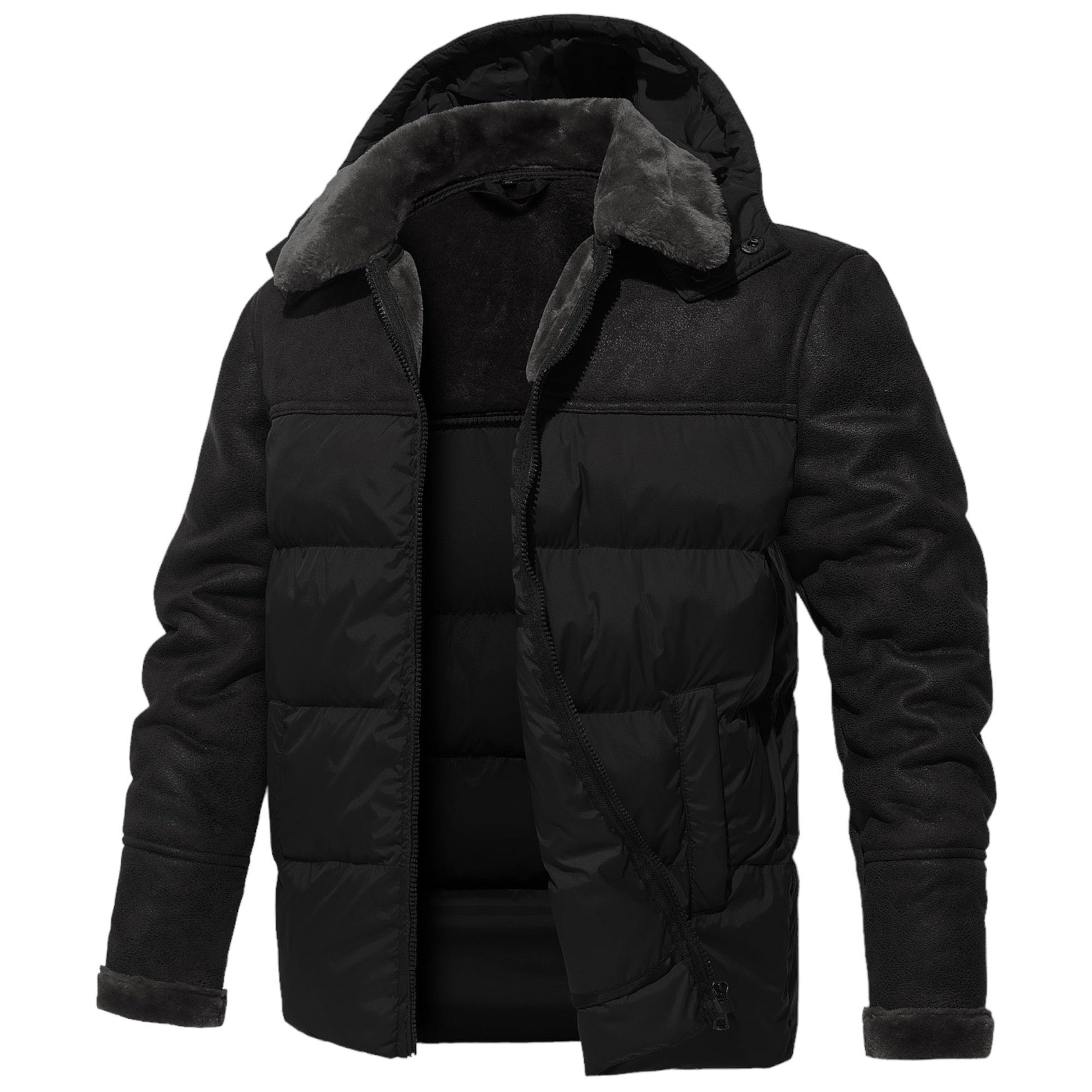 Parka Homme Hiver chaud avec Capuche Amovible - PanierRoyale