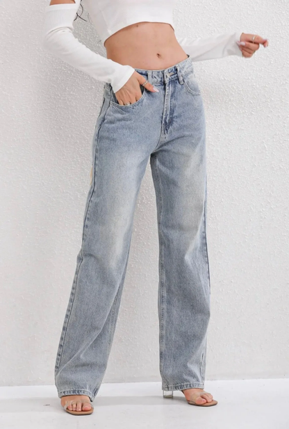 Blouson femme décontracté bleu clair