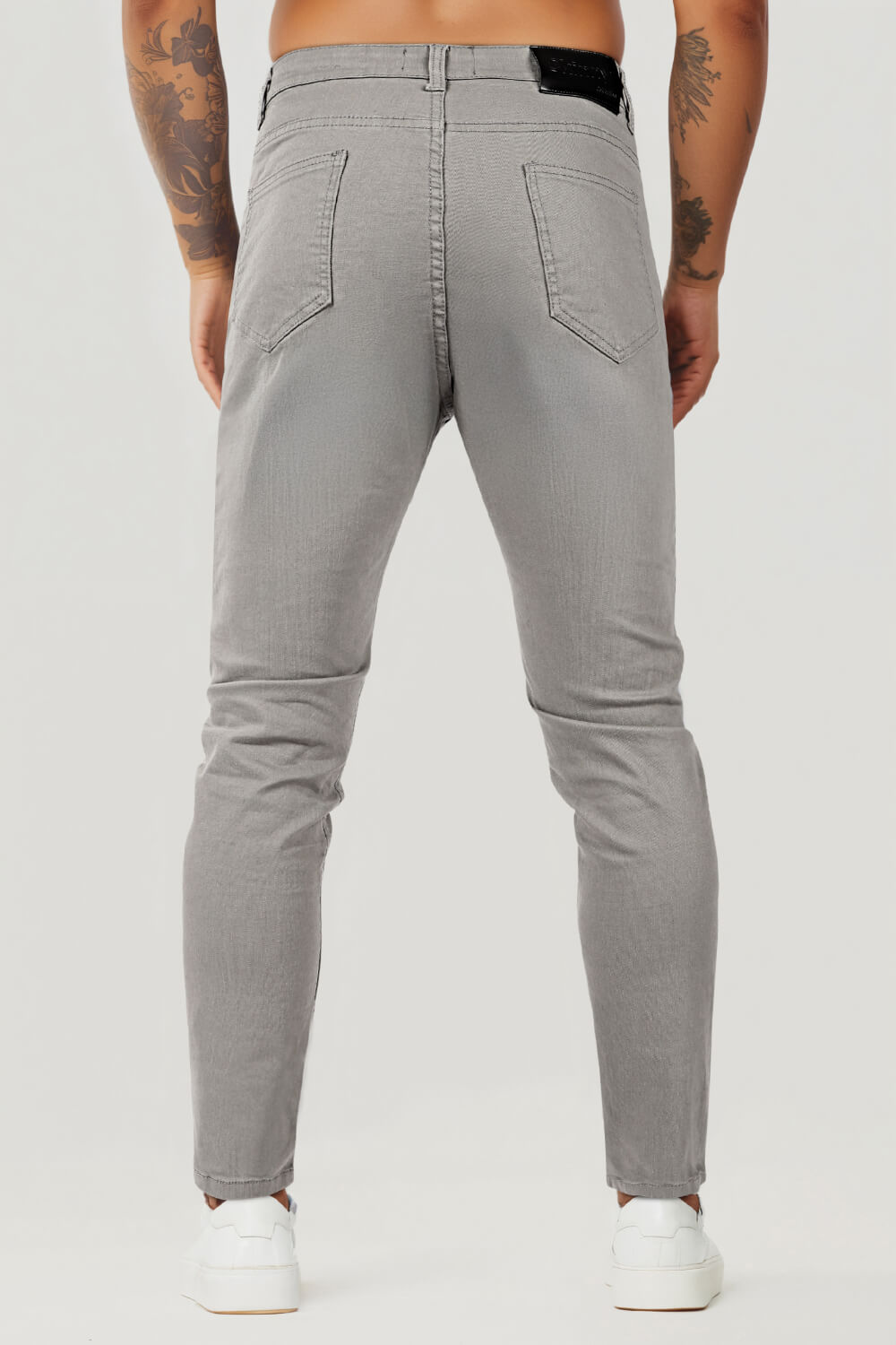 Jean Slim Homme Gris Clair