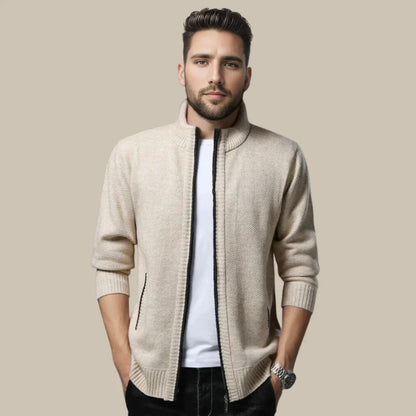 Veste zippée col montant élégante et tendance - PanierRoyale