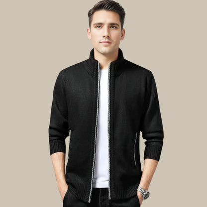 Veste zippée col montant élégante et tendance