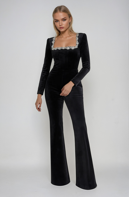 Combinaison Jumpsuit Échancrure Dos - BerlinGlamour