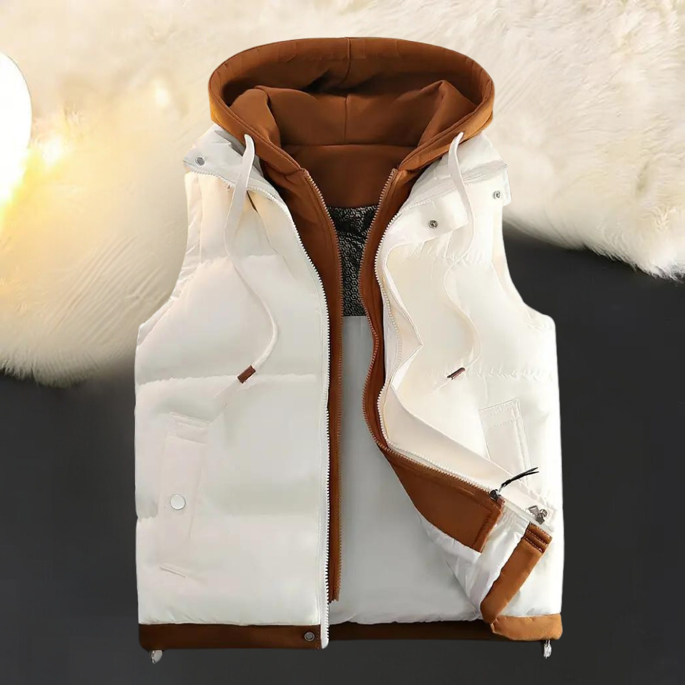FRANK - Gilet à Capuche Élégant pour Hommes