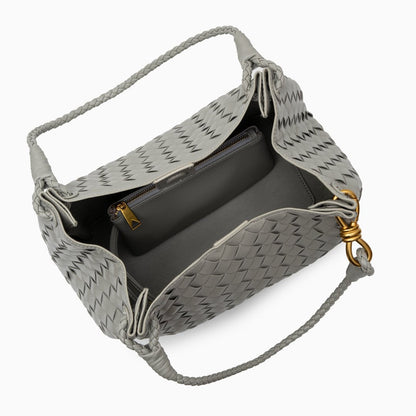 Sac à main femme noir végan avec bretelle et détails dorés