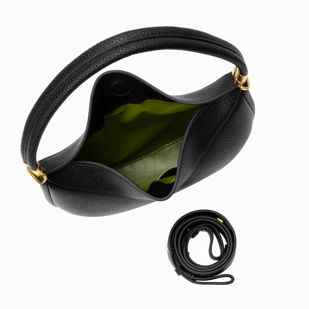 Sac à Main Femme Petit Cuir Véritable avec Fermeture et Poignée Supérieure