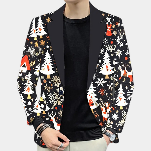 PIRES - Blazer Moderne de Noël pour Hommes