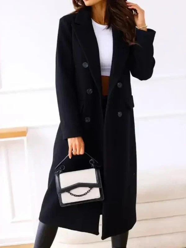 Manteau Femme Long Manches Élégant Hiver Chaud - PanierRoyale