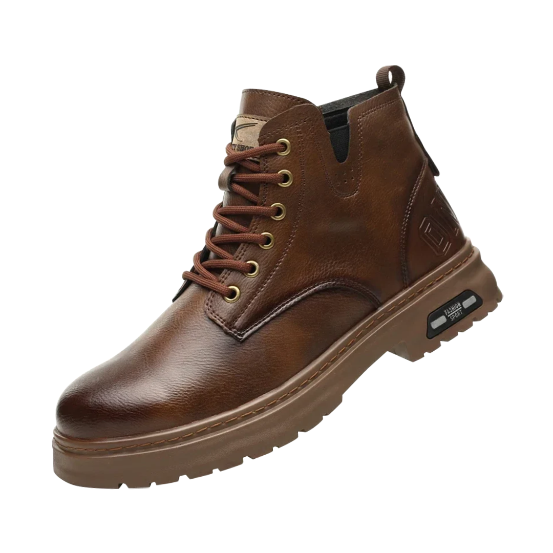Bottes Homme Haut de Gamme à Lacets et Fermeture Éclair