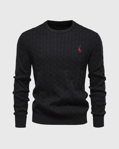 Pull en Coton à Câble pour Homme