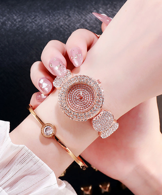 Rose Gold Stainless Steel Watch with Mineral Glass - EasyApparels