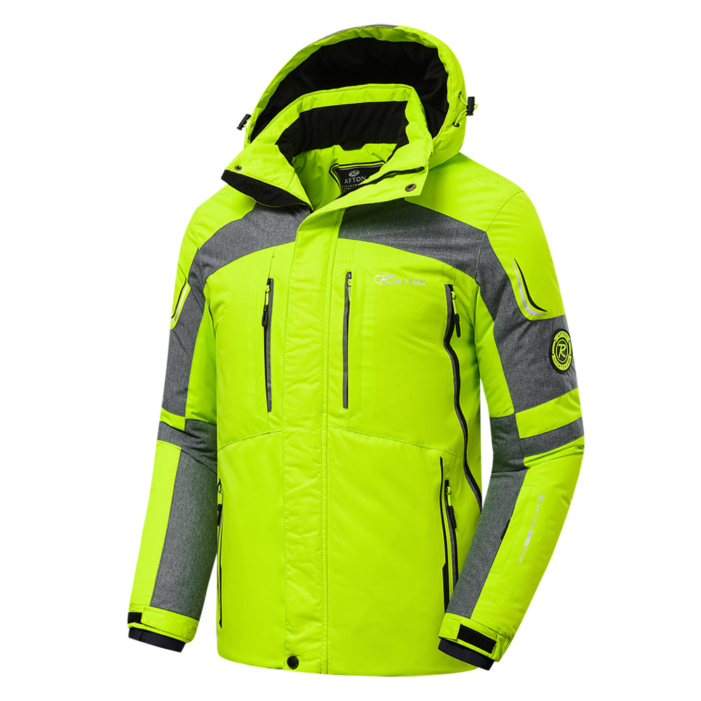 Veste Ski Homme Capuche Manches Longues Réchauffante
