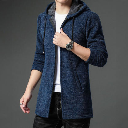 Pull en Maille Homme Doux et Chaud avec Doublure Polaire