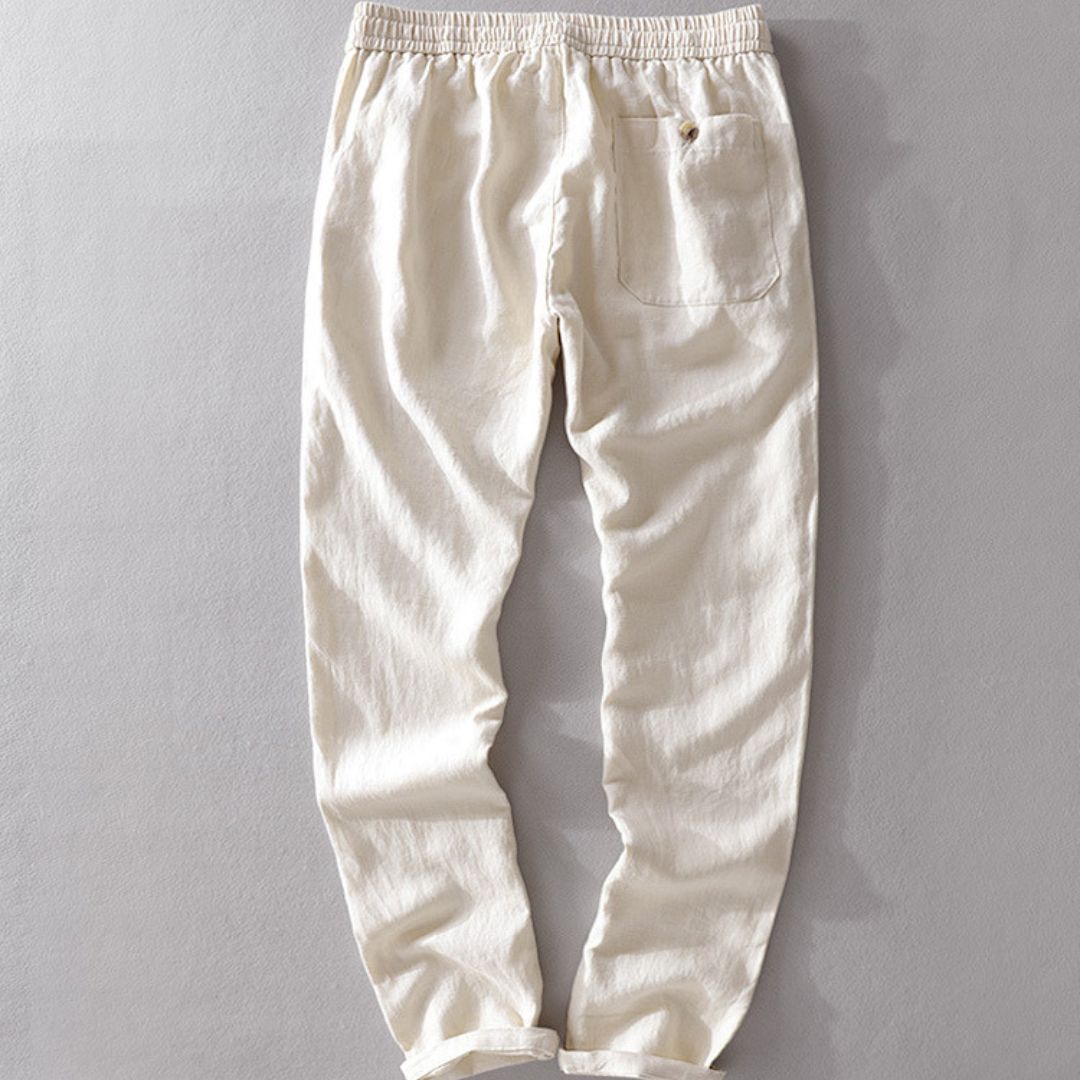 Pantalon Lin Élastique Homme