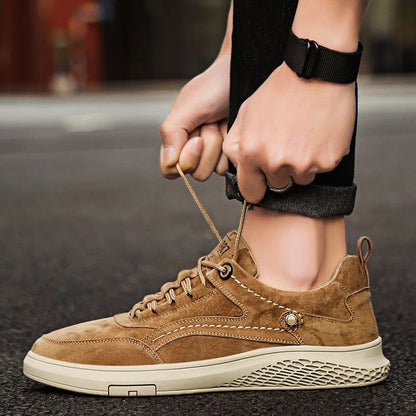 Baskets Homme Cuir Souple Confortable