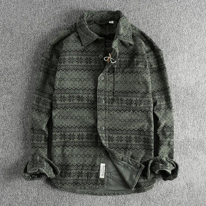 Chemise Homme Décontractée Style Vintage