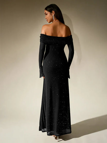 Robe Élégante Paillettes Glamour