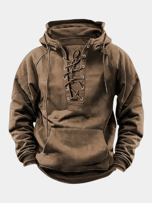 Sweat à capuche Homme Épais Coton Coupe Rétro - PanierRoyale
