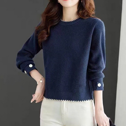 PENINAH - Pull à Col Rond Elégant pour Femme