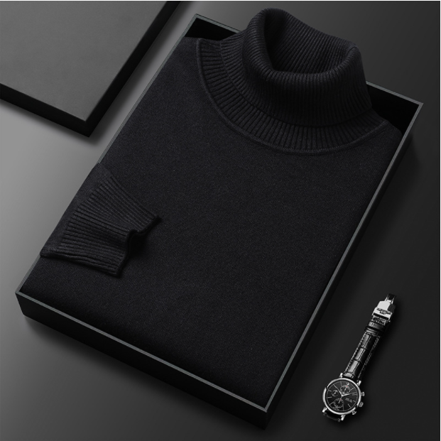 Pull Homme Col Roulé Décontracté Printemps