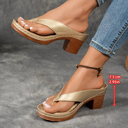 Sandales Femme Talon Confortable Semelle Ergonomique